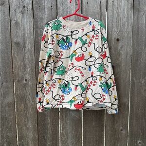 kids 8-10 H&M Long Sleeve Holiday Tee good used condition